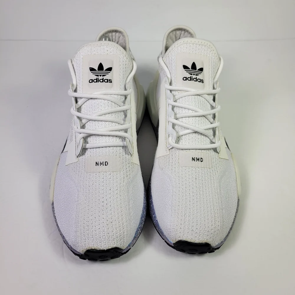 Adidas Originals Men NMD R1 V2 White Speckled Sneakers Sz 8 [GX5163]